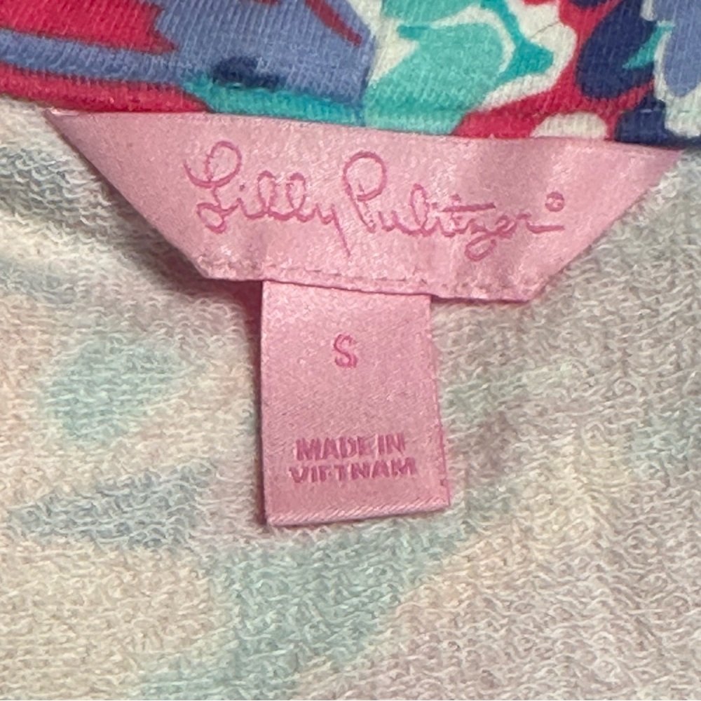 Lilly Pulitzer Women’s 1/2 Zip Sea Coral Pullover Size Small - Picture 7 of 10
